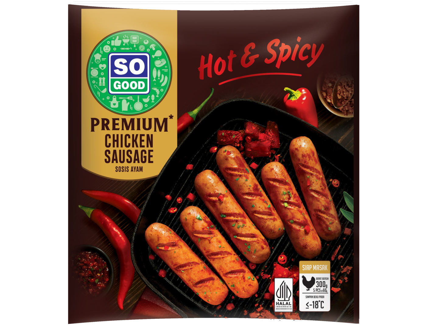Image Premium Sausage Hot & Spicy 
